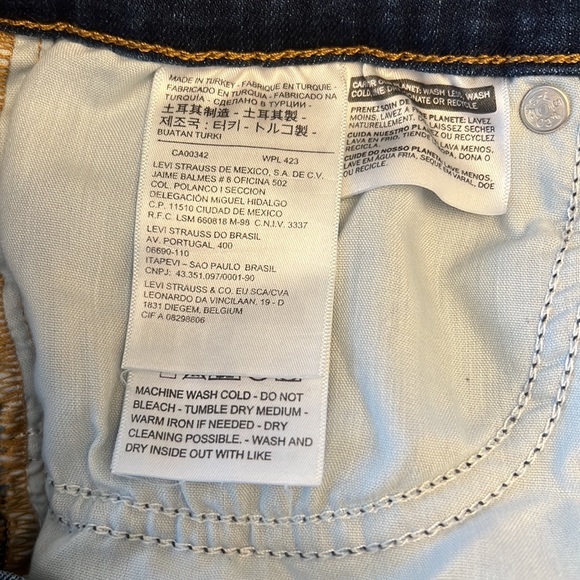 Levi's High Rise Straight Womens 27 - Picture 13 of 14